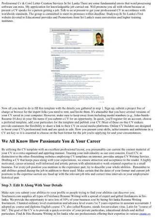 professional cv cowl letter creation services