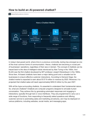 How to build an AI-powered chatbot