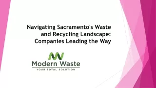 Navigating Sacramento's Waste and Recycling Landscape