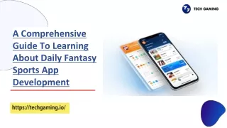 A Comprehensive Guide To Learning About Daily Fantasy Sports App Development