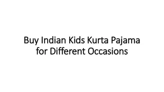 Buy Indian Kids Kurta Pajama for Different Occasions