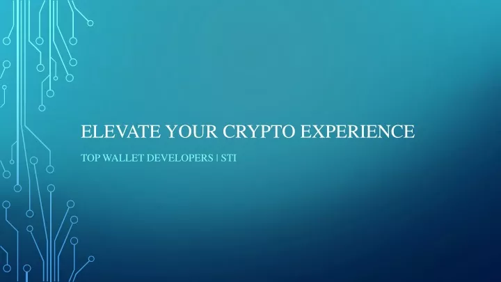 elevate your crypto experience