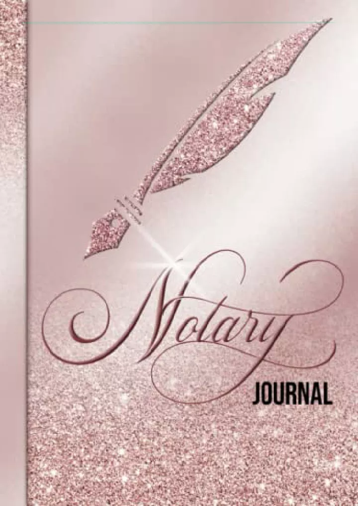notary public logbook rose gold notary journal