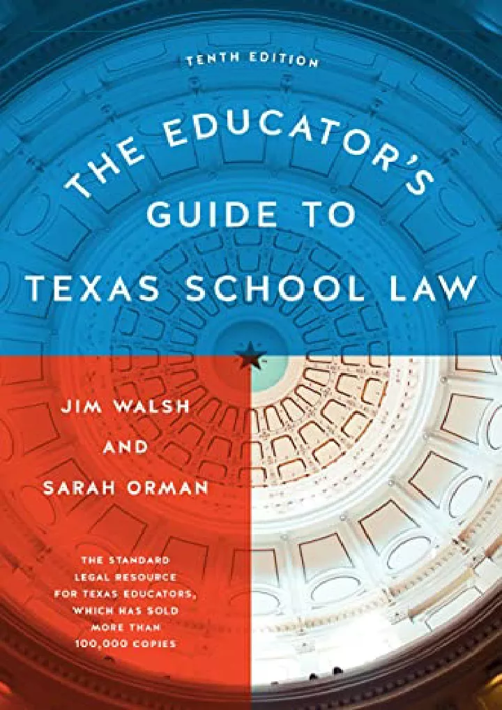the educator s guide to texas school law tenth