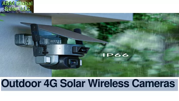 outdoor 4g solar wireless cameras