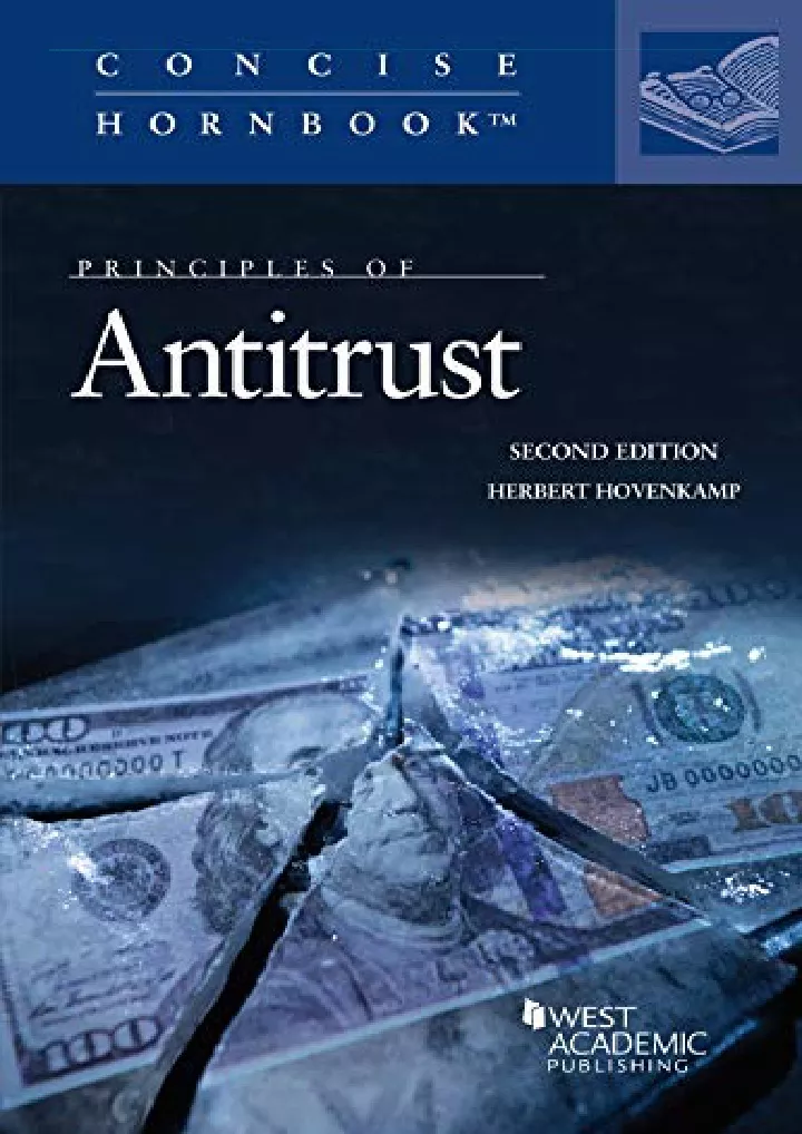 principles of antitrust concise hornbook series