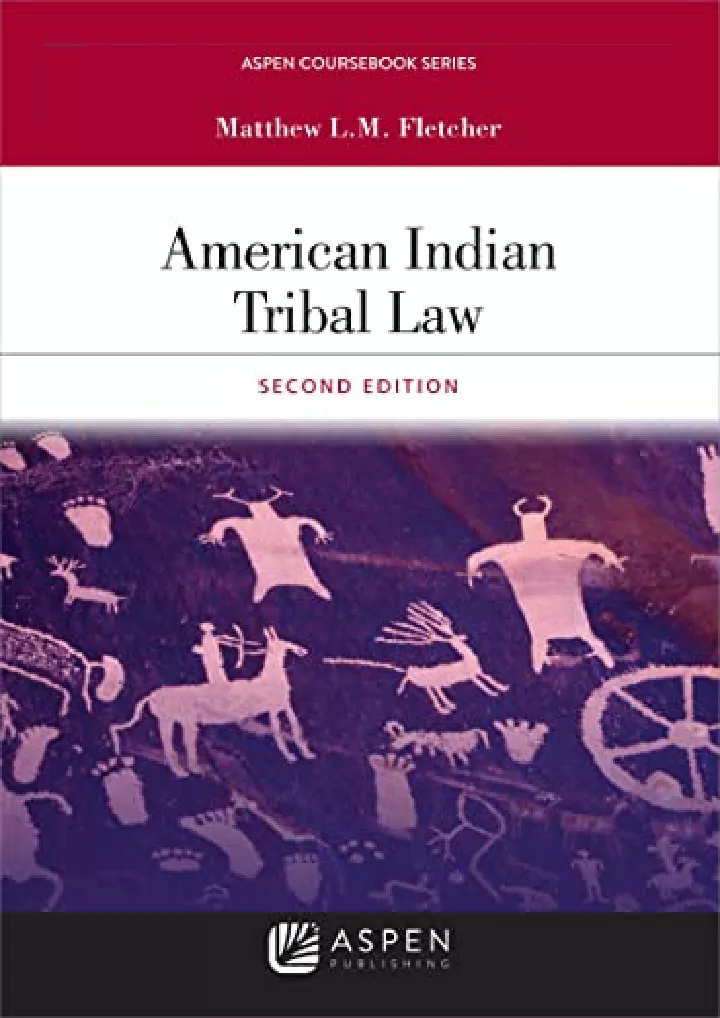 american indian tribal law aspen coursebook