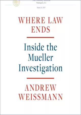 DOWNLOAD/PDF Where Law Ends: Inside the Mueller Investigation free