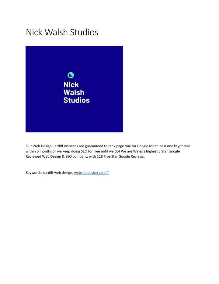 nick walsh studios