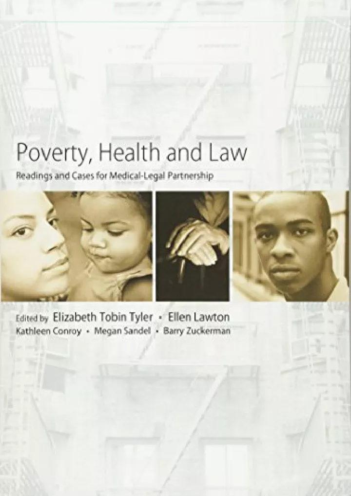 poverty health and law readings and cases