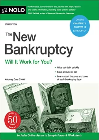 READ [PDF] New Bankruptcy, The: Will It Work for You? kindle