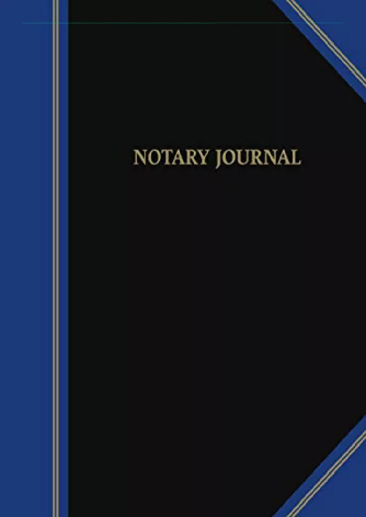 notary journal public record log book