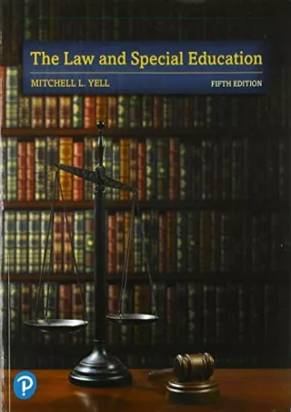 [PDF READ ONLINE] The Law and Special Education with Enhanced Pearson eText -- A