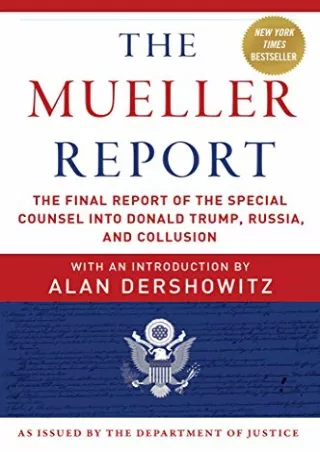 PDF_ The Mueller Report: The Final Report of the Special Counsel into Donald Tru