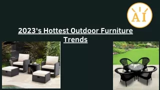 2023's Hottest Outdoor Furniture Trends