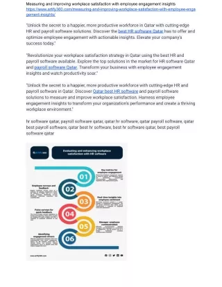 measuring and improving workplace satisfaction