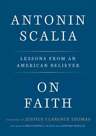 DOWNLOAD/PDF On Faith: Lessons from an American Believer kindle