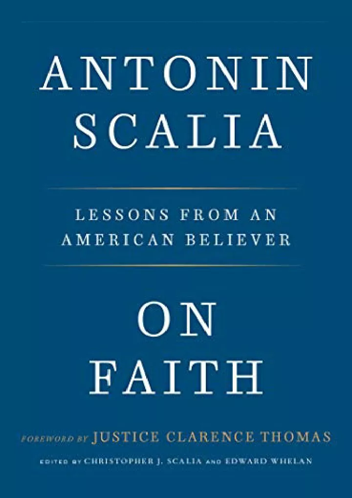 on faith lessons from an american believer