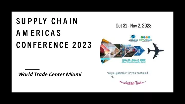 supply chain americas conference 2023