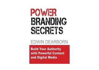 PDF read online Power Branding Secrets Spark Customer Interest and Ignite Your S