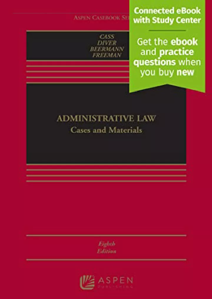 administrative law cases and materials connected