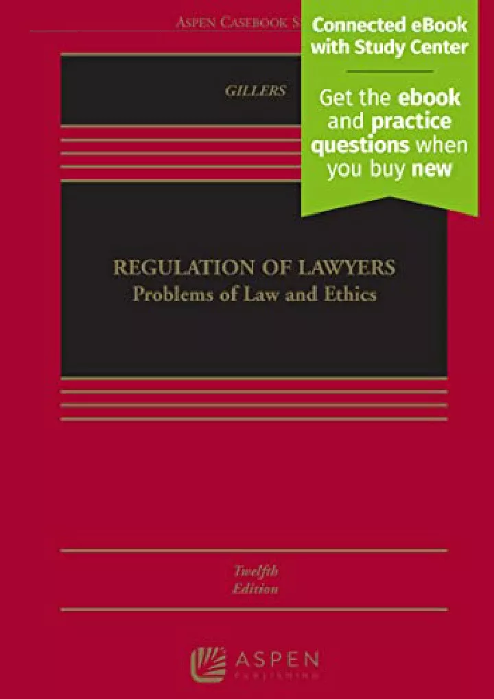 regulation of lawyers problems of law and ethics