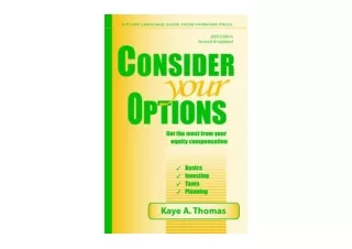 Download PDF Consider Your Options 2009 Get the Most from Your Equity Compensati
