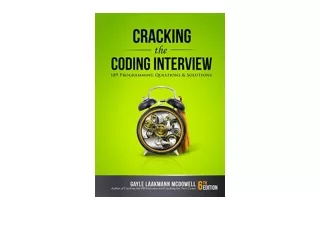 Download Cracking the Coding Interview 189 Programming Questions and Solutions f
