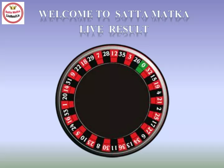 welcome to satta matka live result