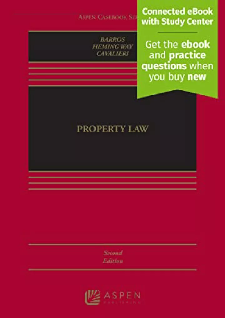 property law connected ebook with study center