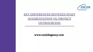 Key differences between Staff augmentation Vs. Project Outsourcing