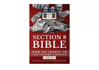 PDF read online Section 8 Bible How to invest in low income housing Section 8 Bi