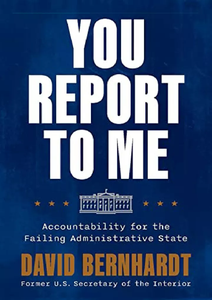 you report to me accountability for the failing