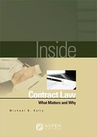 [PDF] DOWNLOAD Inside Contract Law bestseller
