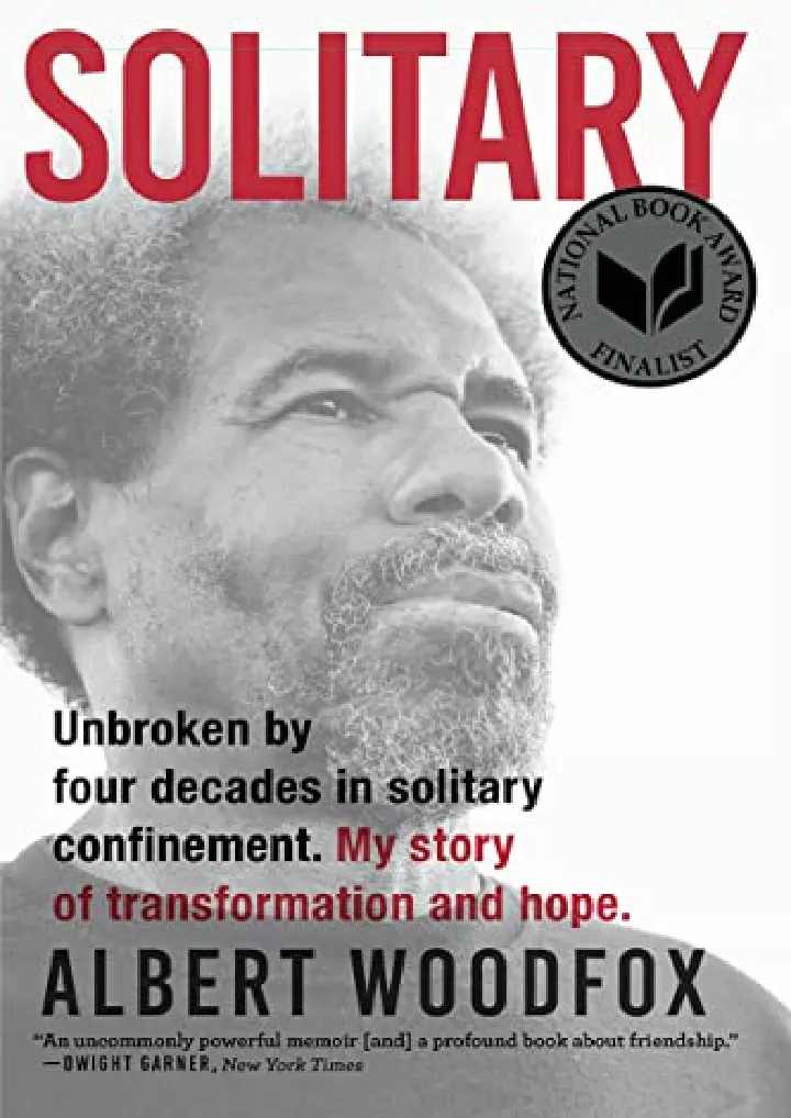 solitary a biography national book award finalist