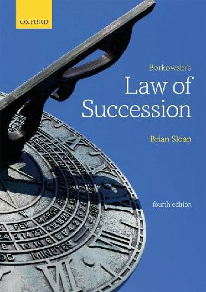 borkowski s law of succession download pdf read