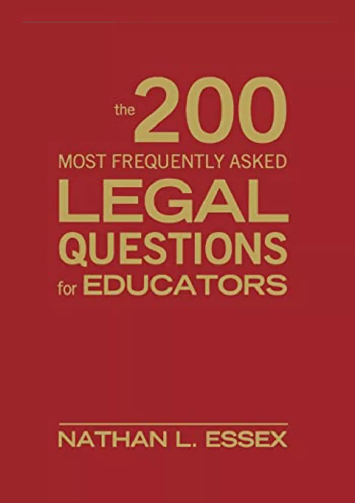 the 200 most frequently asked legal questions