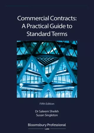 Download Book [PDF] Commercial Contracts: A Practical Guide to Standard Terms ep