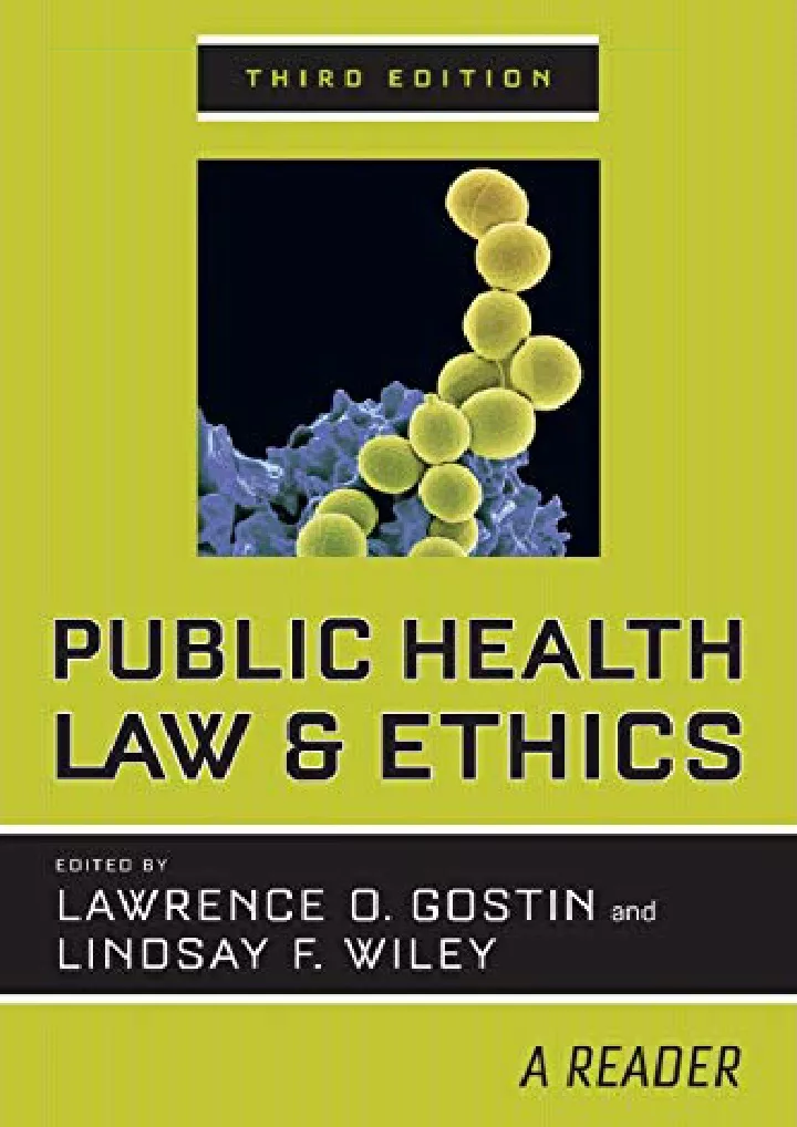 public health law and ethics a reader download