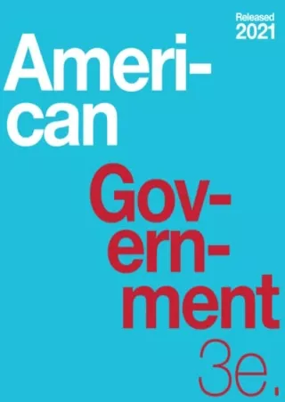 [READ DOWNLOAD] American Government 3e bestseller