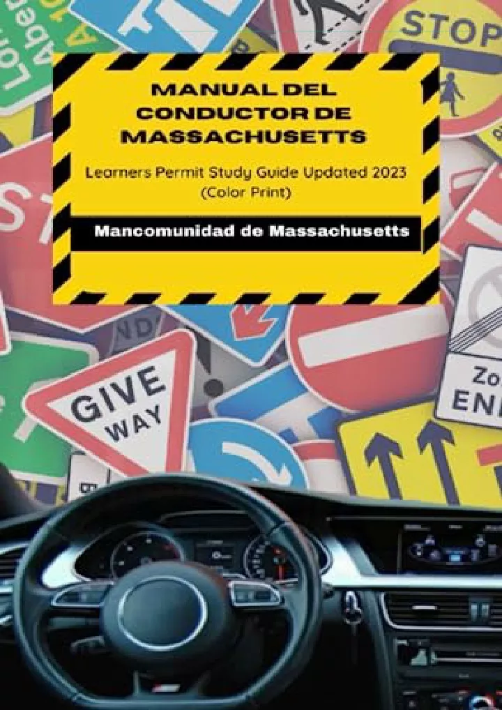 manual del conductor de massachusetts revisado