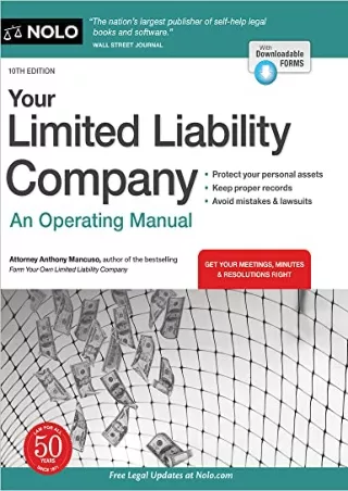 get [PDF] Download Your Limited Liability Company: An Operating Manual free