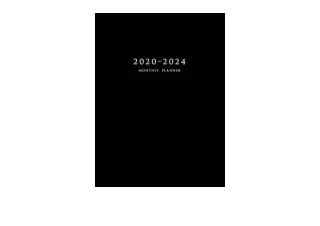 Download PDF 2020 2024 Monthly Planner Large Five Year Planner with Black Cover