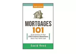 Ebook download Mortgages 101 Quick Answers to Over 250 Critical Questions About