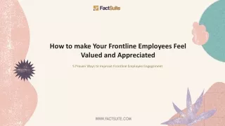 how to make your frontline employees feel valued