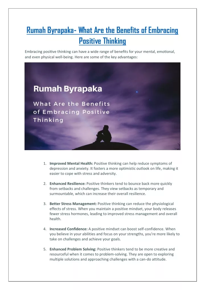 rumah byrapaka what are the benefits of embracing