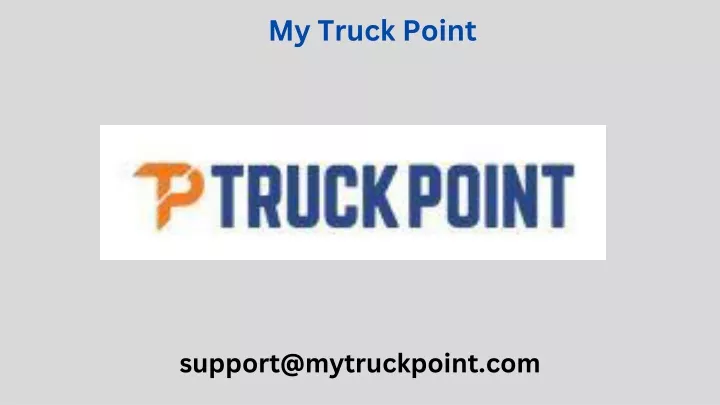 my truck point