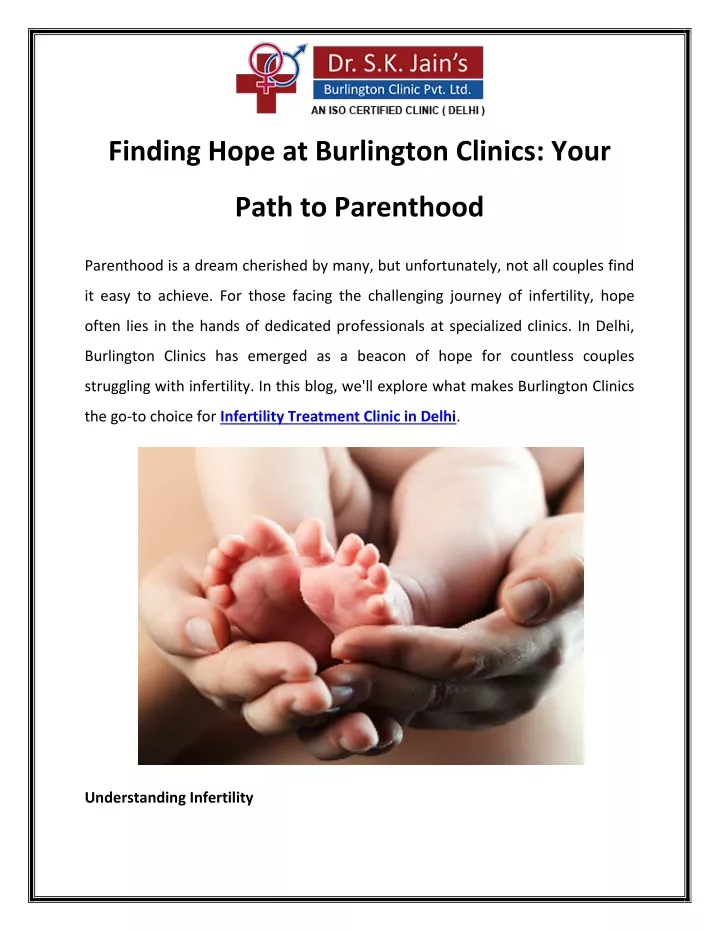 finding hope at burlington clinics your