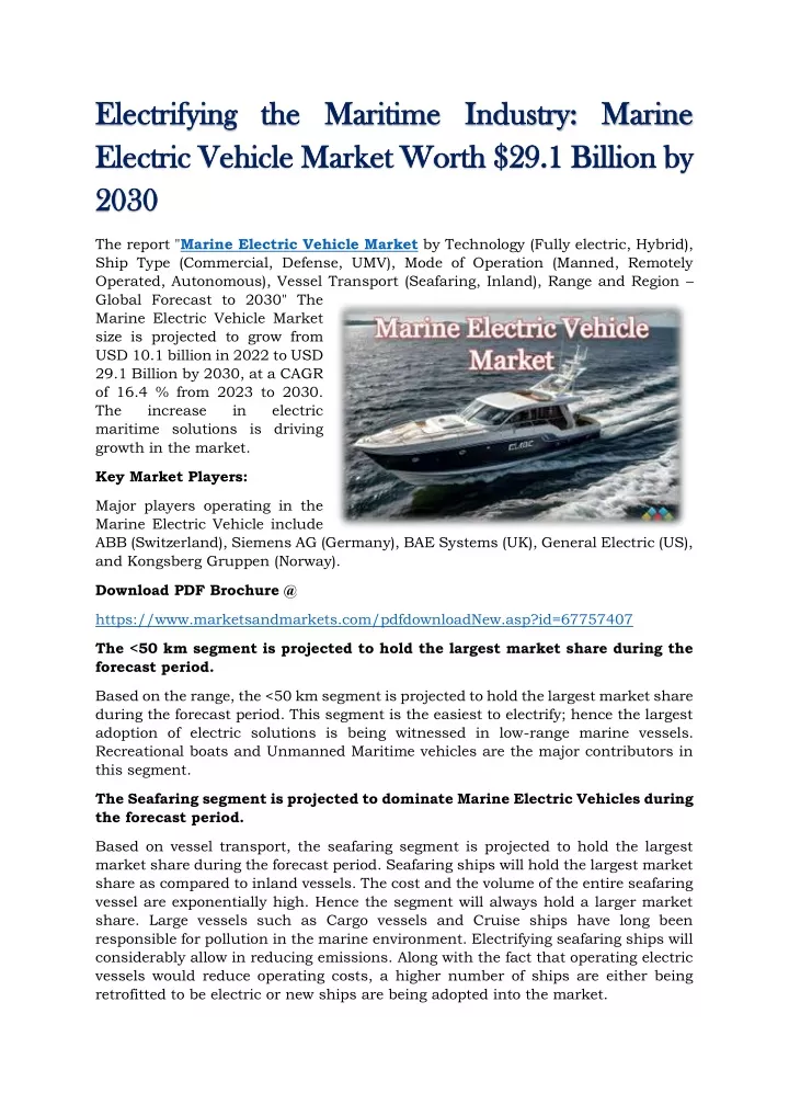 electrifying the maritime industry marine