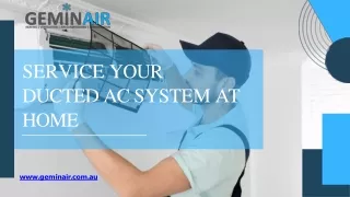 Service Your Ducted AC System At Home